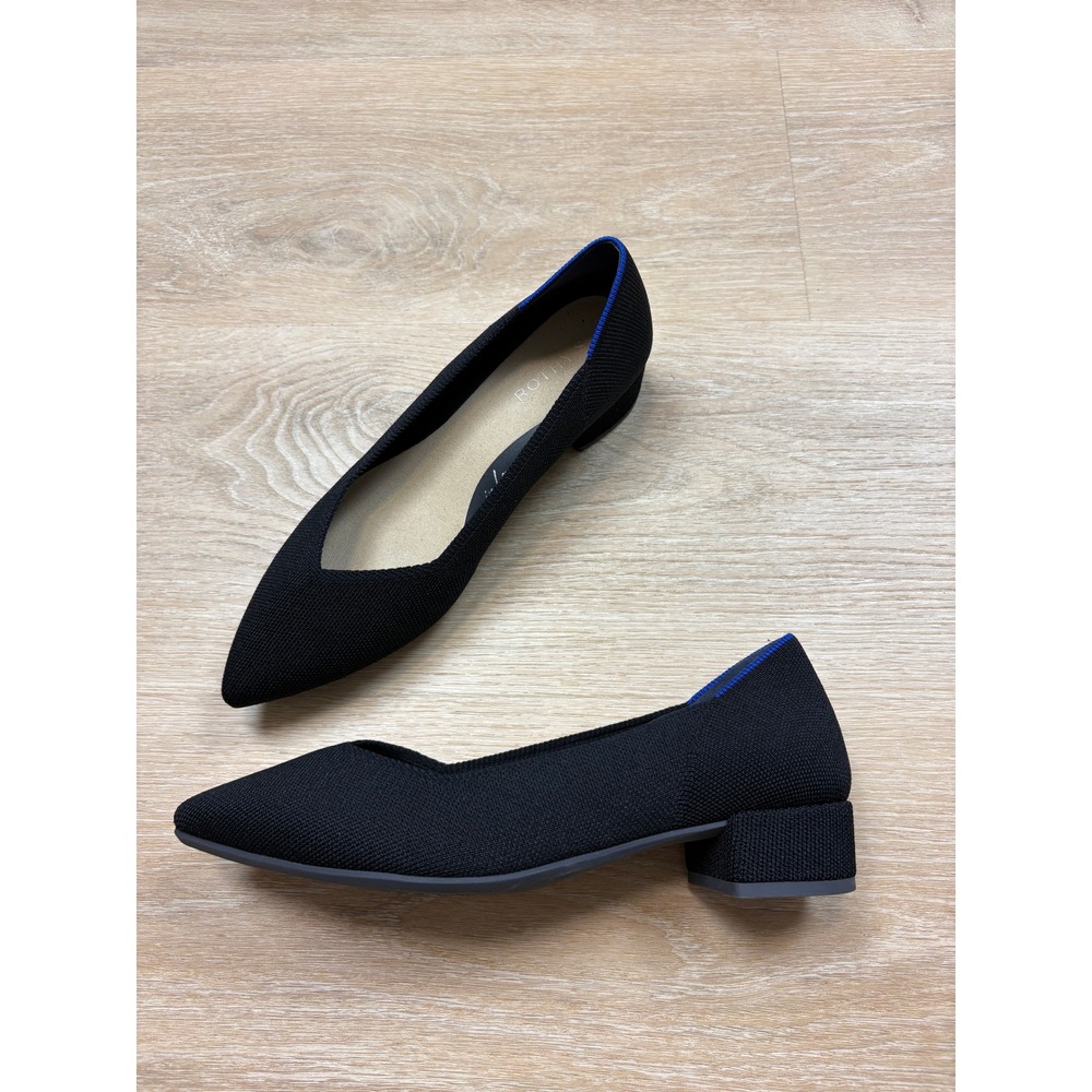 Rothys High Point Block Heel Women's 10 Color Black